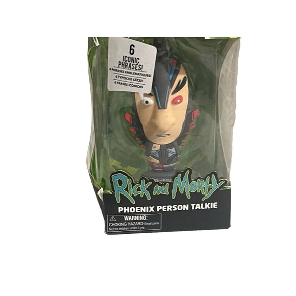 Rick And Morty Phoenix Person Talkie Figurine 6 Iconic Phrases Adult Swim - Picture 7 of 11